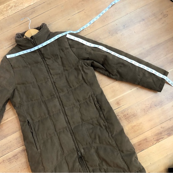 Brown L.L. Bean Long Goose Down Jacket sz M ✨ - Picture 12 of 13
